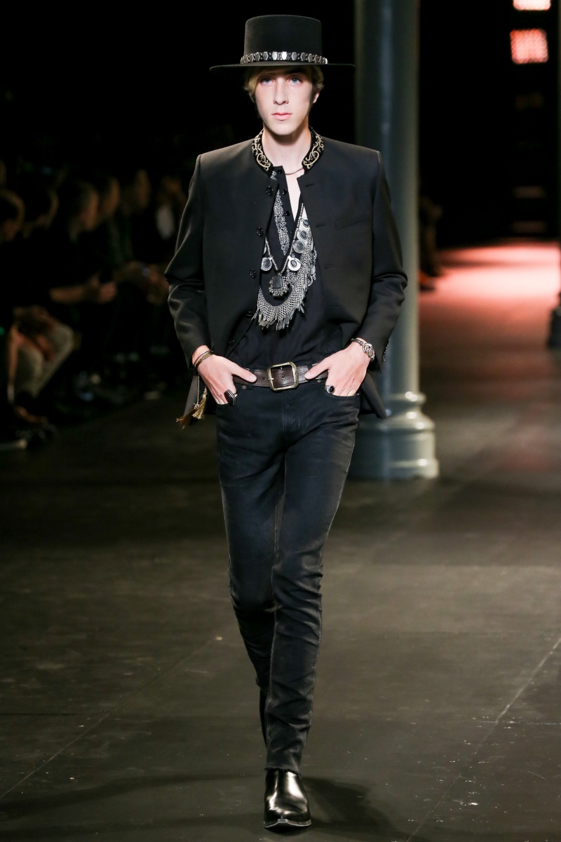 saint laurent2015春夏男装秀场