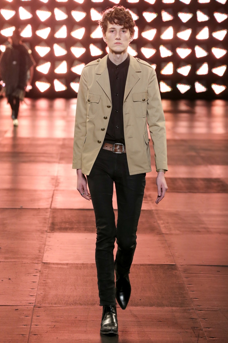 saint laurent2015春夏男装秀场